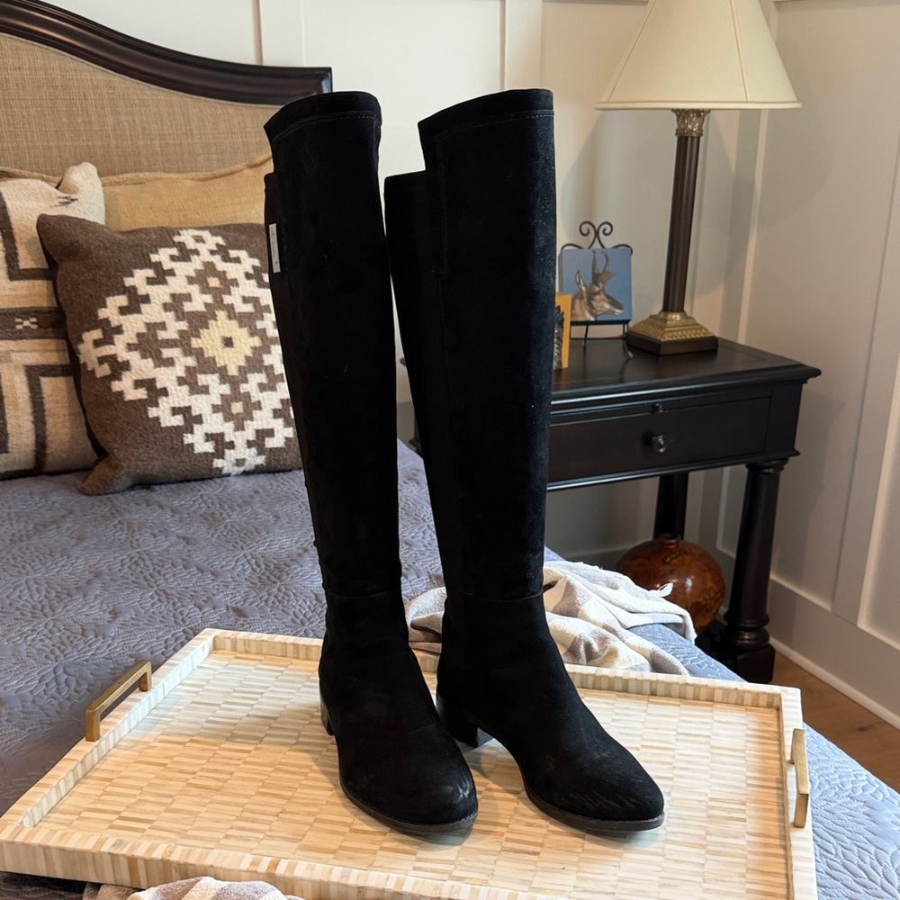 Vince Camuto Black over the knee Suede Boots